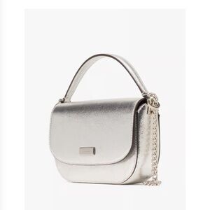 Kate Spade New York Krista Metallic Leather Chain Crossbody Bag NWT